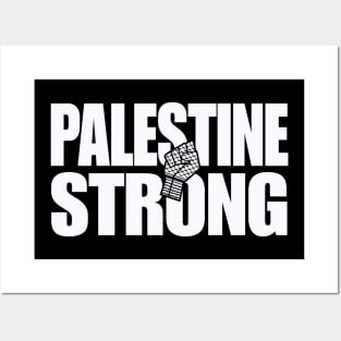 Palestine Strong - Keffiyeh Fist - Front Posters and Art